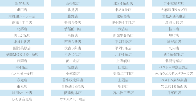 店舗一覧